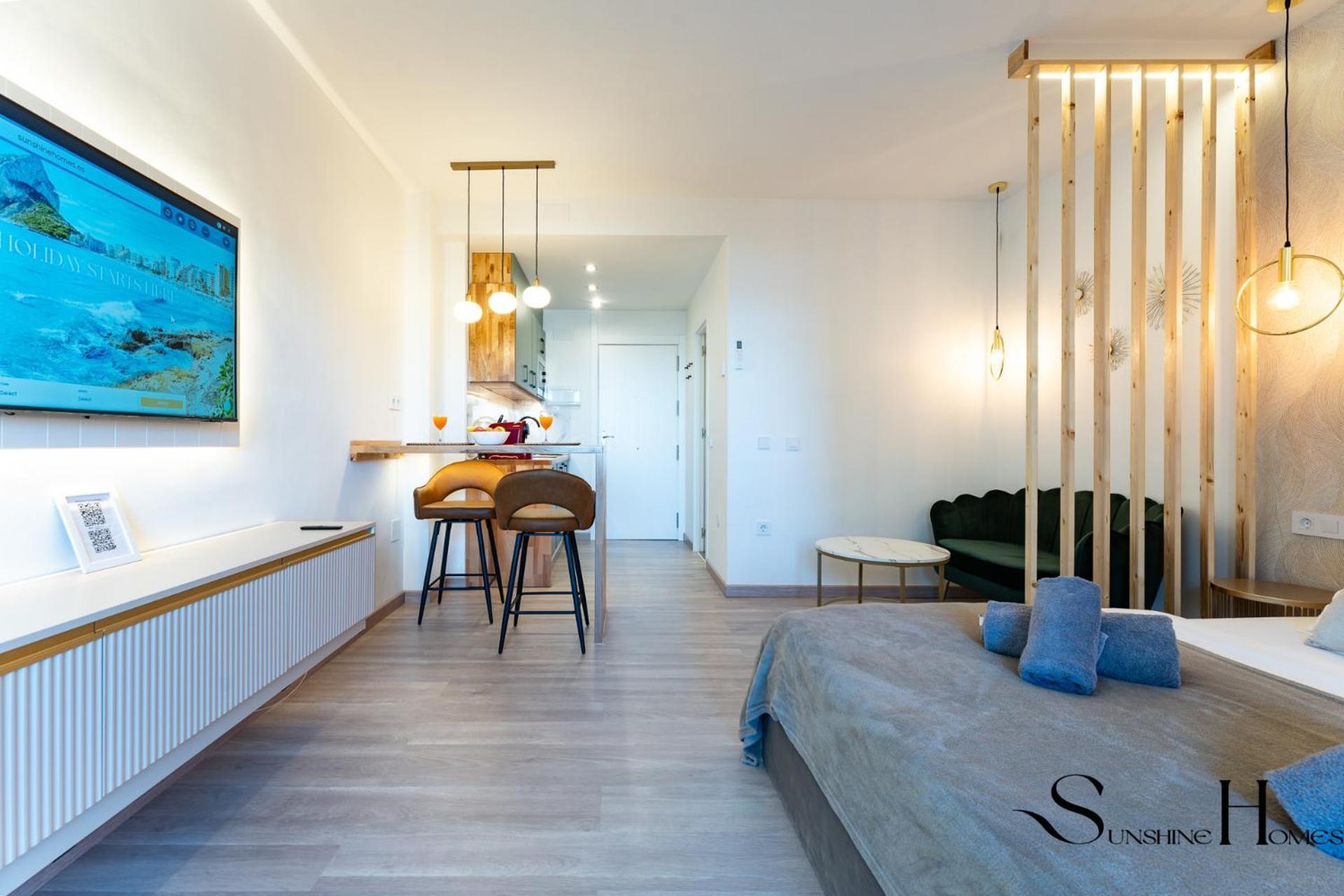 Seaview Beachfront Studio With Aqua Park & Balcony Benalmádena Eksteriør bilde