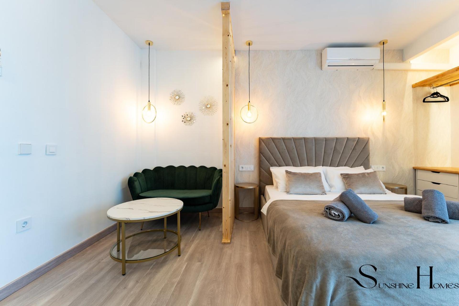 Seaview Beachfront Studio With Aqua Park & Balcony Benalmádena Eksteriør bilde